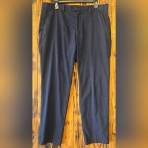 Ralph Ralph Lauren Mens Blue Check Dress Trouser Pants, 36 X 30